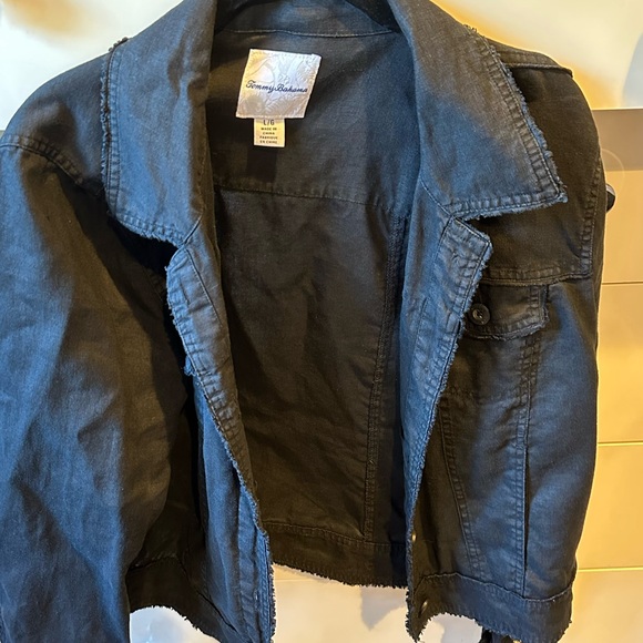Tommy Bahama Women’s Jacket button front black - Picture 1 of 1